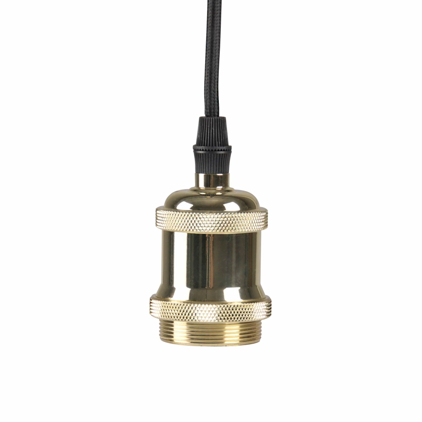 Nätaggregat kabel 1xE27/20W/230V guld