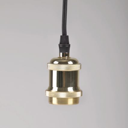 Nätaggregat kabel 1xE27/20W/230V guld