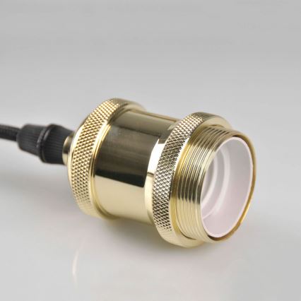 Nätaggregat kabel 1xE27/20W/230V guld