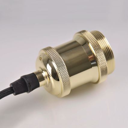 Nätaggregat kabel 1xE27/20W/230V guld