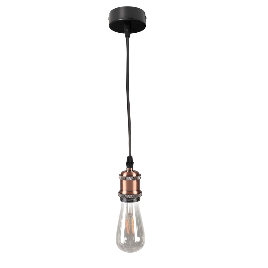 Nätaggregat kabel 1xE27/20W/230V koppar