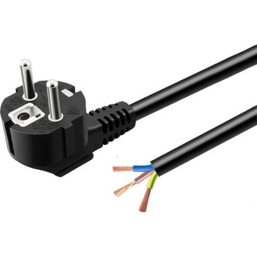 Nätkabel 3 m, 230 V, svart