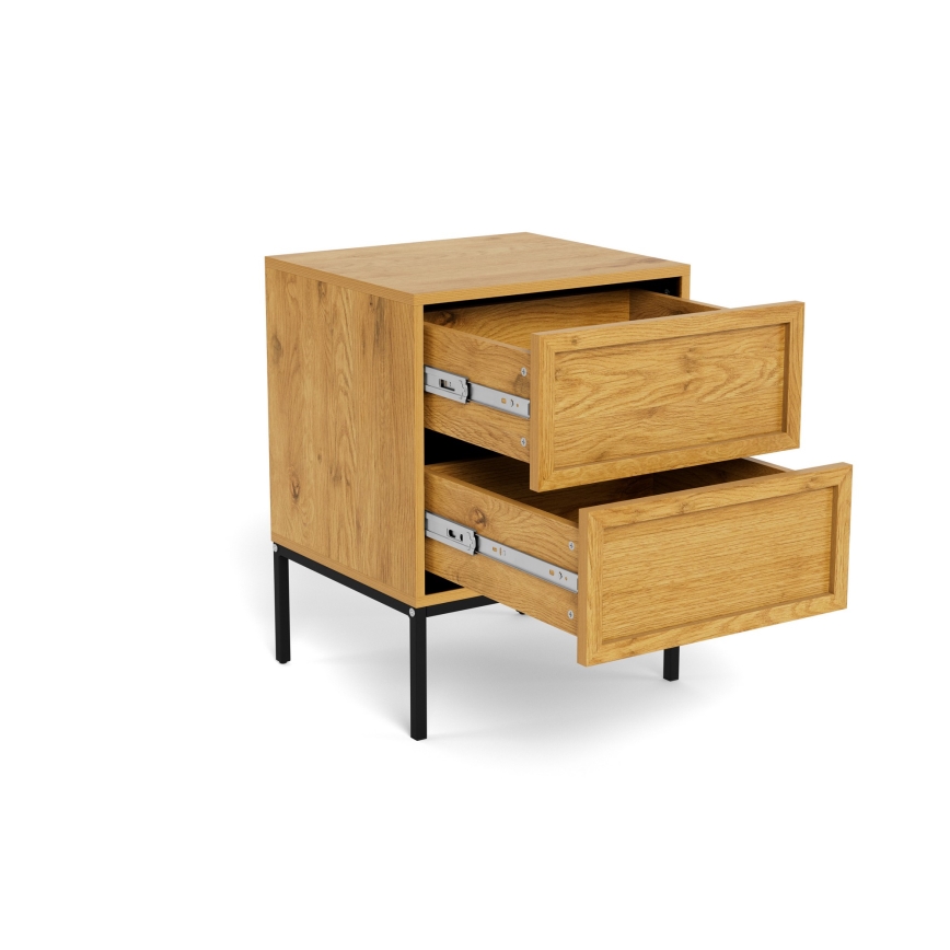 Nattduksbord ALIN 46x40 cm ljusbrun