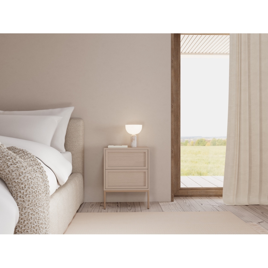 Nattduksbord ALIN 46x40 cm, taupe