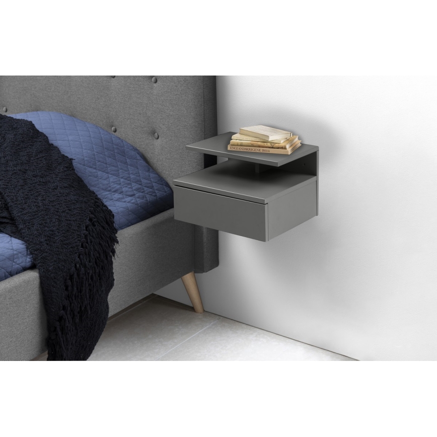 Nattduksbord AVA grå
