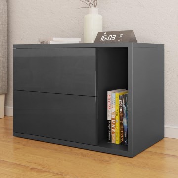 Nattduksbord BECE 40x57 cm antracit