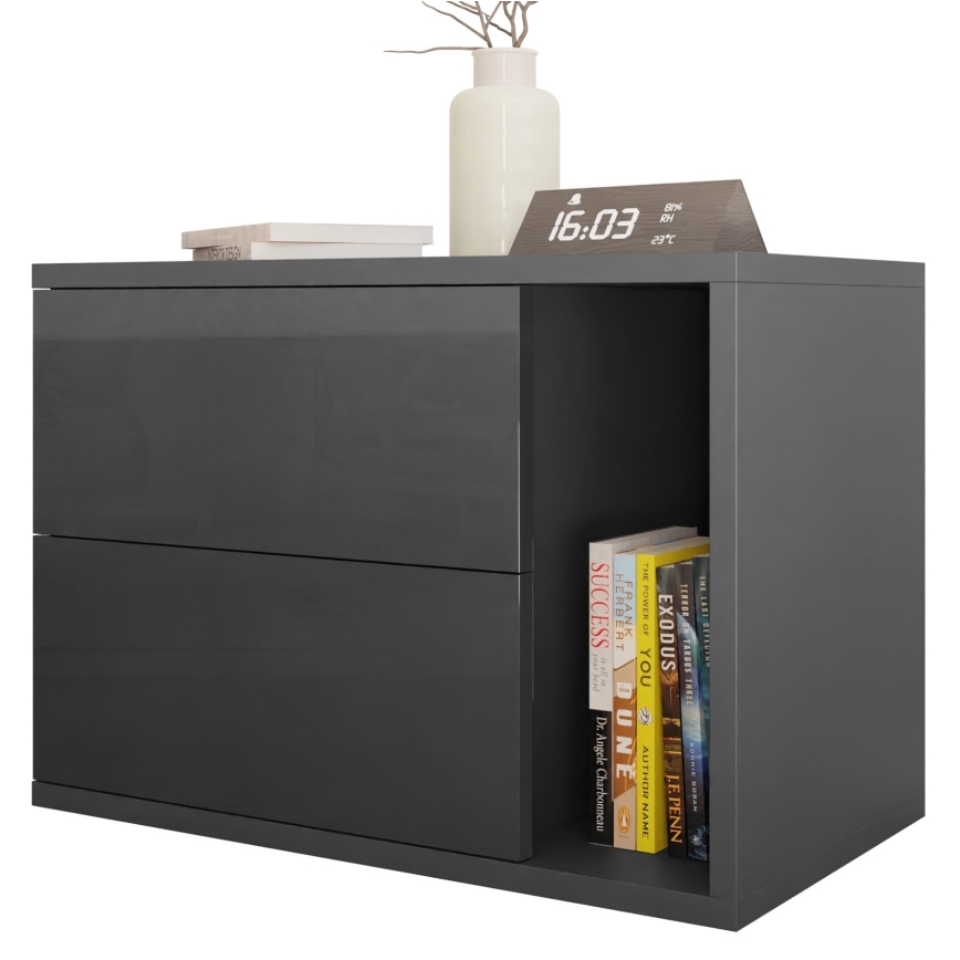 Nattduksbord BECE 40x57 cm antracit