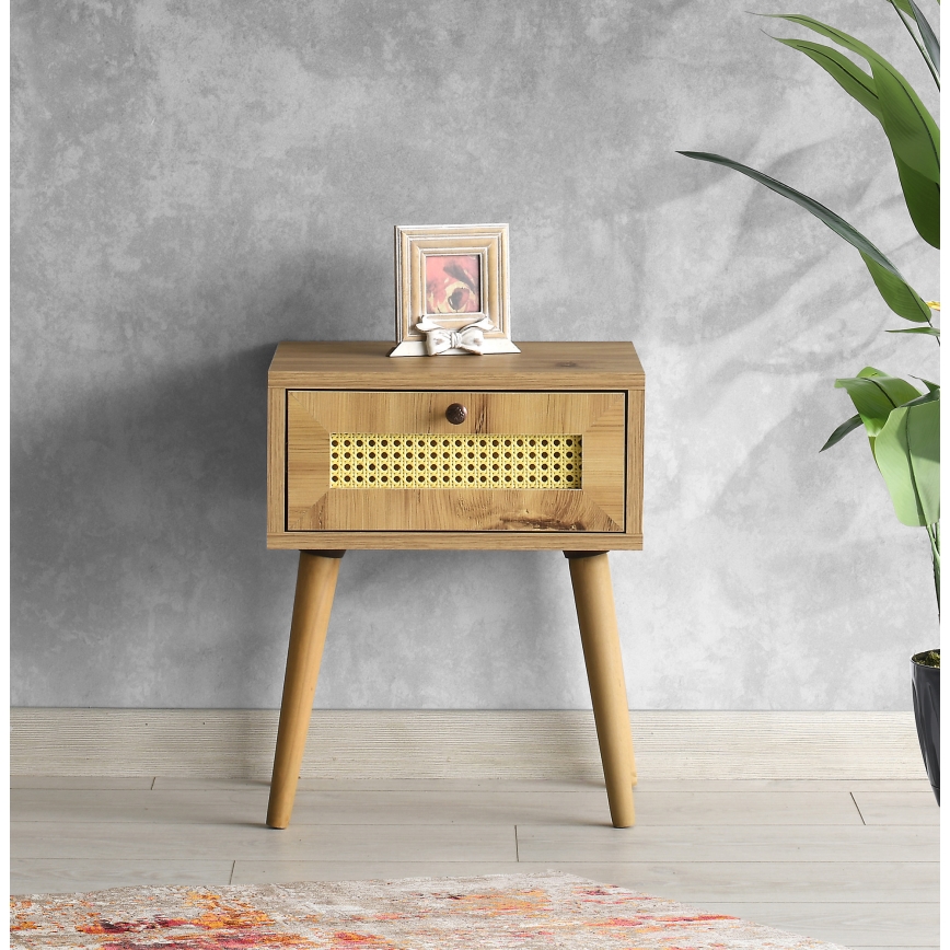 Nattduksbord EUROMOS 50x40 cm brun