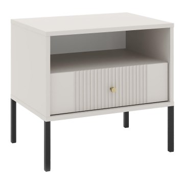 Nattduksbord LUE beige/svart