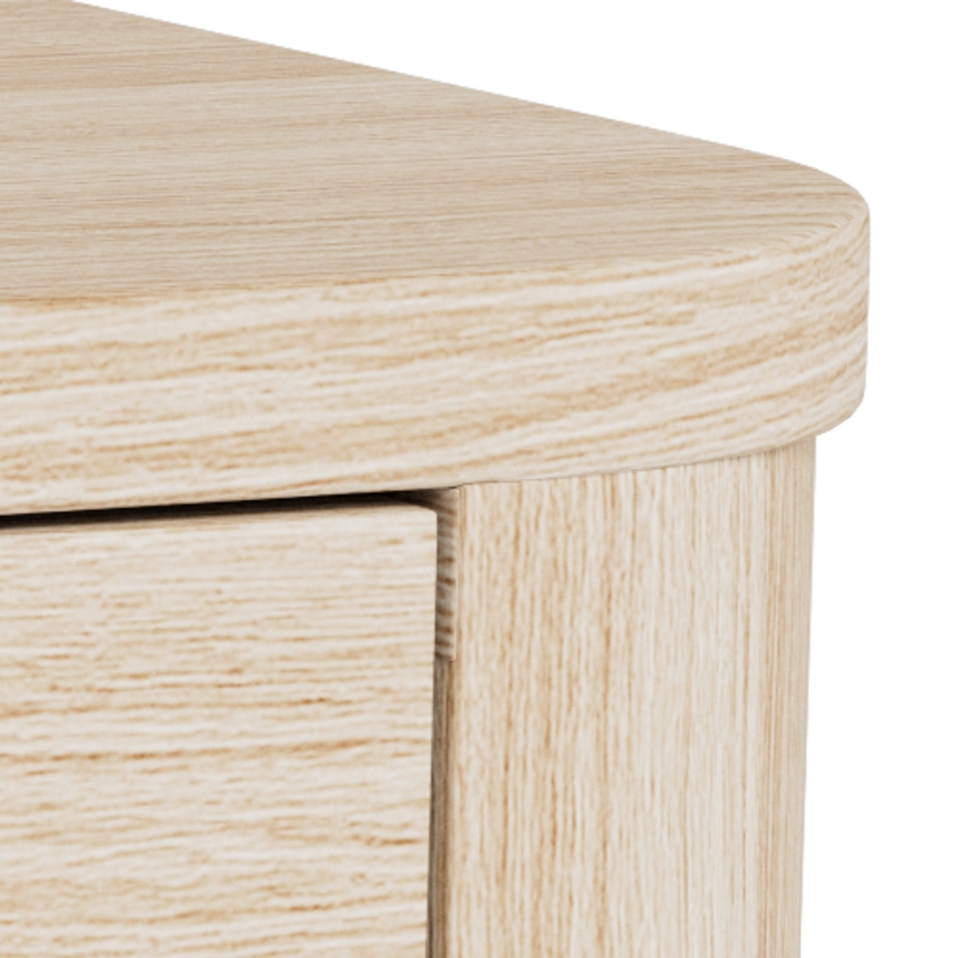 Nattduksbord MADERA 46x30 cm vit ek