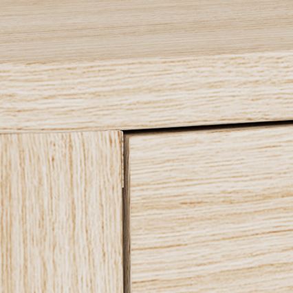 Nattduksbord MADERA 46x30 cm vit ek