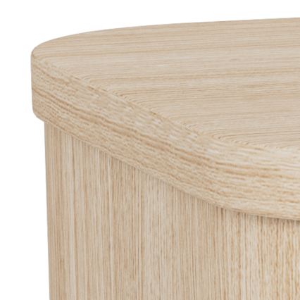 Nattduksbord MADERA 46x30 cm vit ek