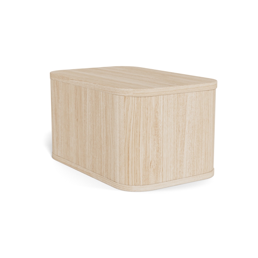 Nattduksbord MADERA 46x30 cm vit ek