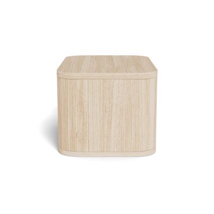 Nattduksbord MADERA 46x30 cm vit ek
