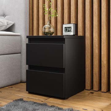 Nattduksbord MALWA 40x40 cm matt svart