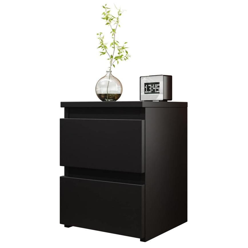 Nattduksbord MALWA 40x40 cm matt svart