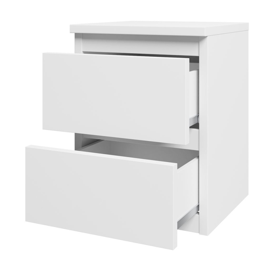 Nattduksbord MALWA 40x40 cm matt vit