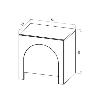 Nattduksbord NIO vit
