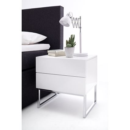 Nattduksbord ROCKY vit