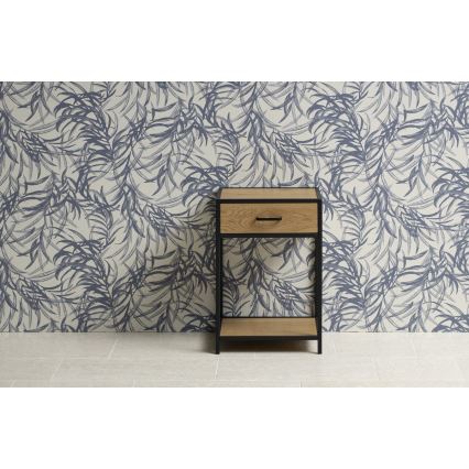 Nattduksbord SARON ek/svart