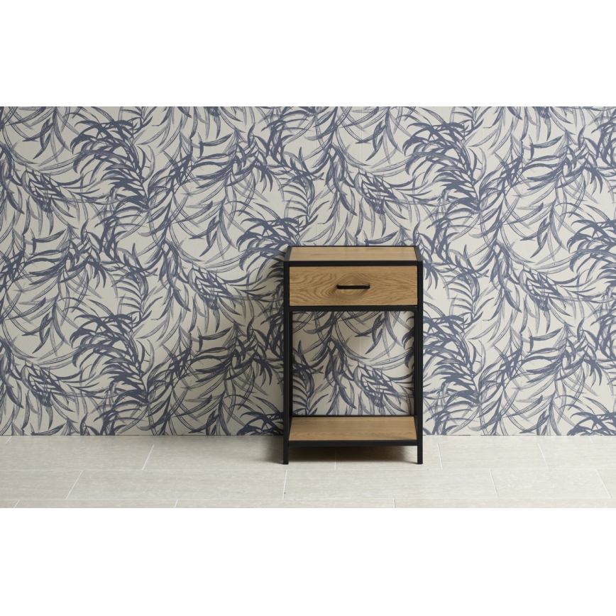 Nattduksbord SARON ek/svart