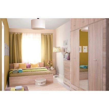 Nattduksbord THEMO 29x63 cm sonoma ek