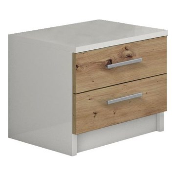 Nattduksbord TOD vit/artisan-ek