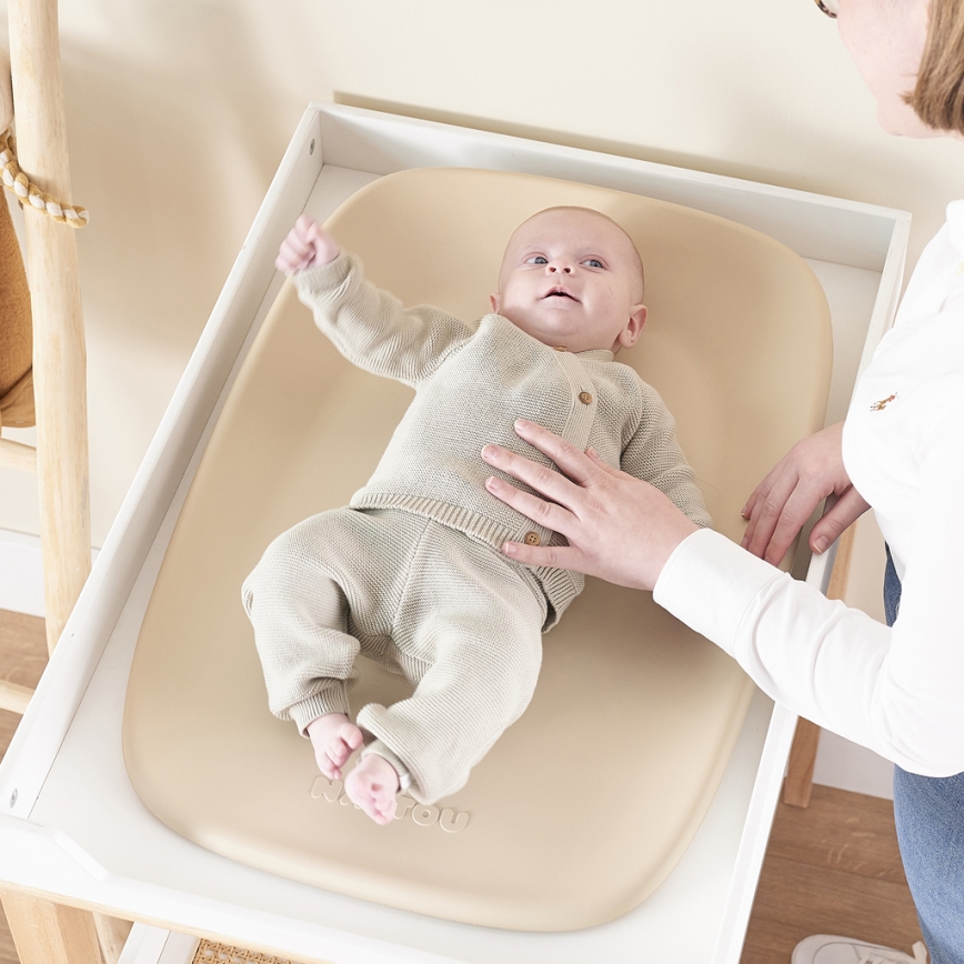 Nattou - Bytmatta SOFTY 50x70 cm beige