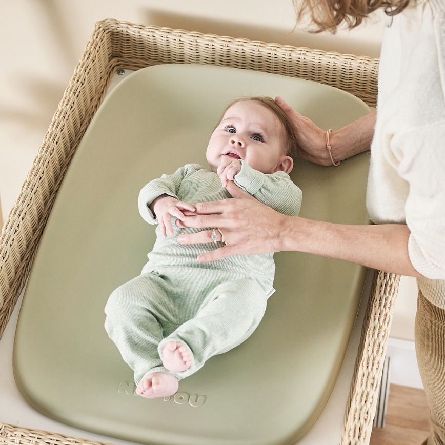 Nattou - Bytmatta SOFTY 50x70 cm grön