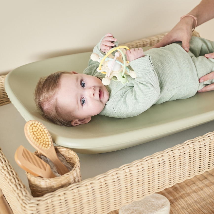 Nattou - Bytmatta SOFTY 50x70 cm grön