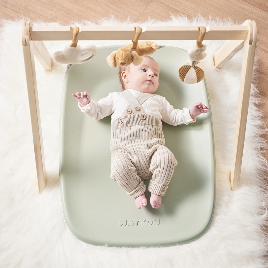 Nattou - Bytmatta SOFTY 50x70 cm grön