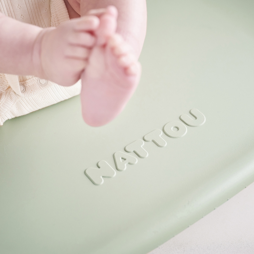 Nattou - Bytmatta SOFTY 50x70 cm grön