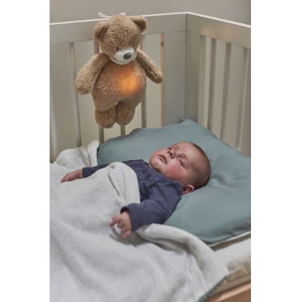 Nattou - Goskompis med melodi och ljus SLEEPY BEAR 04.01.2001 brun