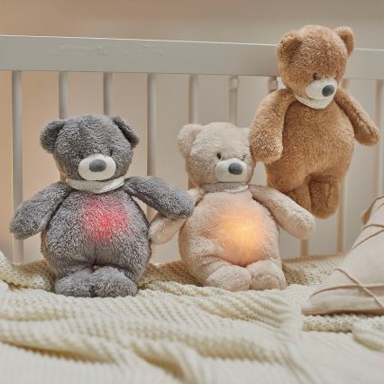 Nattou - Goskompis med melodi och ljus SLEEPY BEAR 04.01.2001 brun