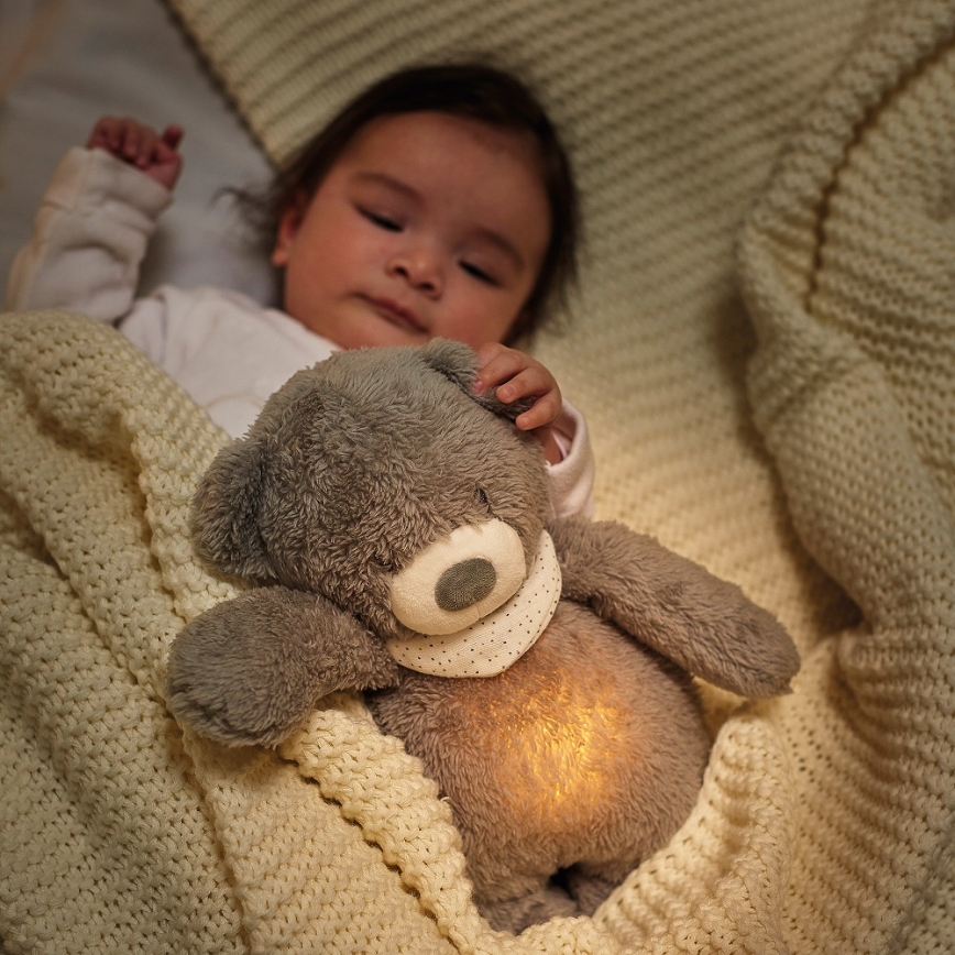 Nattou - Goskompis med melodi och ljus SLEEPY BEAR 04.01.2001 brun