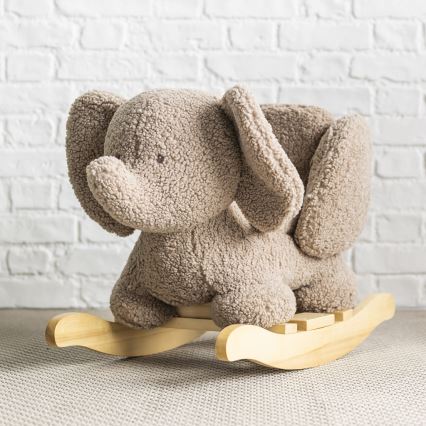 Nattou - Rocking toy TEDDY elefant brun