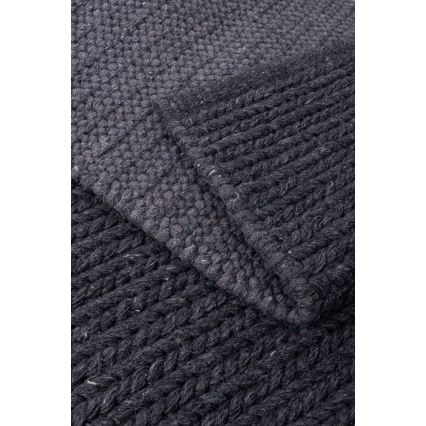 Naturlig matta FIR WOOL 120x170 cm 2600 g/m2 antracit