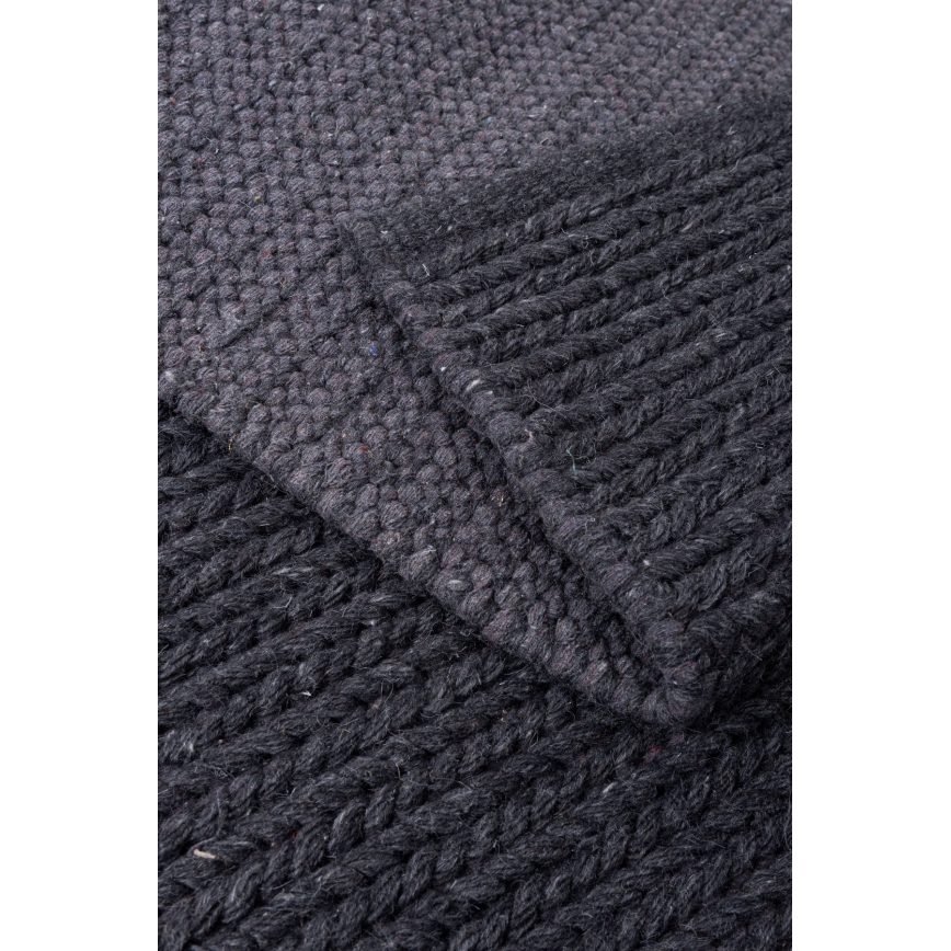 Naturlig matta FIR WOOL 70x140 cm 2600 g/m2 antracit