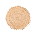 Naturlig rund matta JUTA 100 cm beige