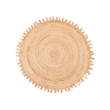 Naturlig rund matta JUTA 100 cm beige