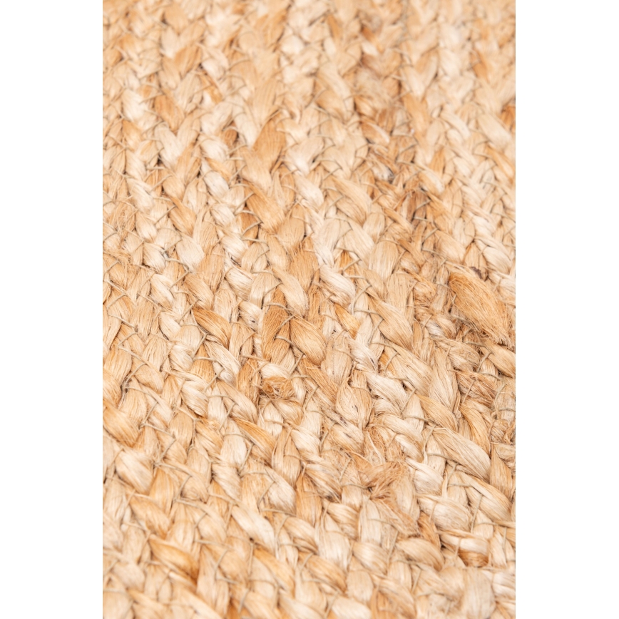 Naturlig rund matta JUTA 100 cm beige