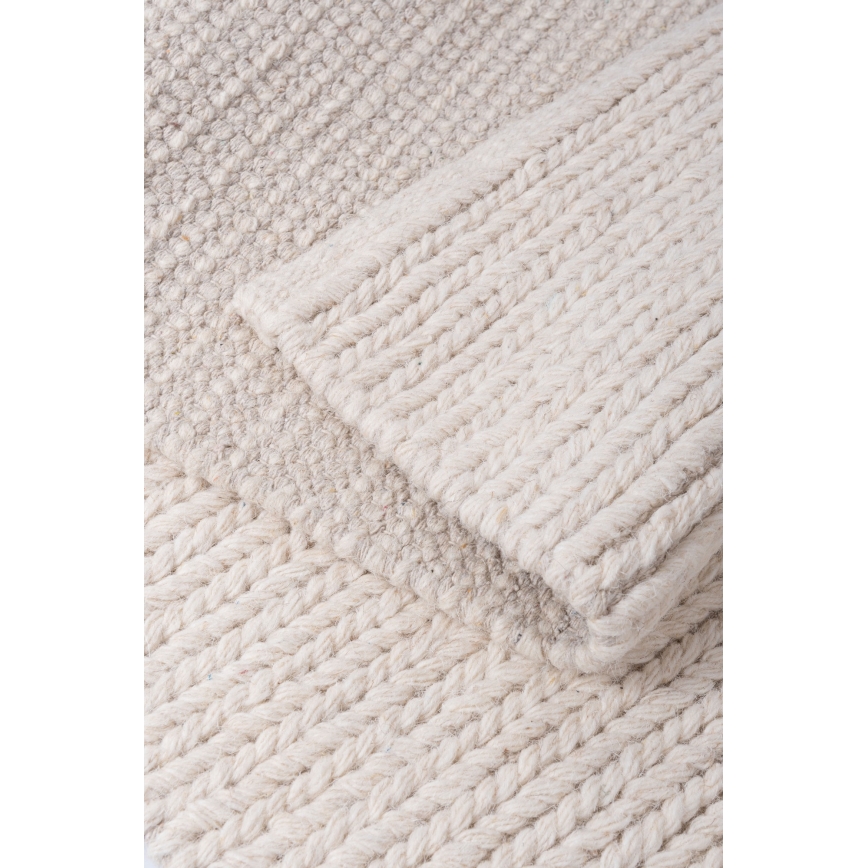Naturmatta FIR WOOL 70x140 cm 2600 g/m2 krämfärgad