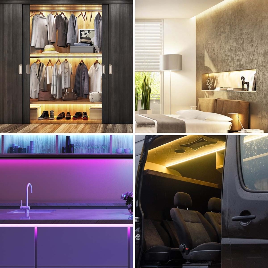 LED RGB ljusreglerad  ljusslinga SmartLife 2,4m LED/4W/5V