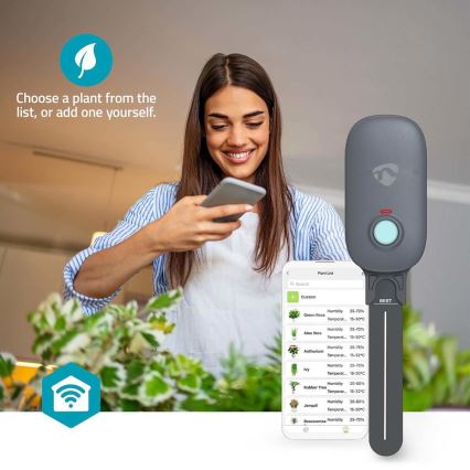 Jordfuktighetssensor 3xAAA Wi-Fi Tuya IP55