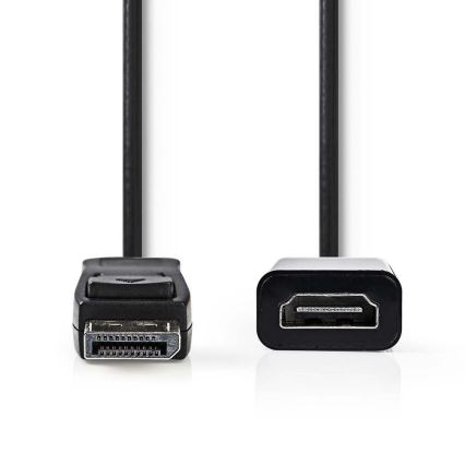 HDMI-kabel DisplayPort-kontakt - HDMI-utgång 0,2 m