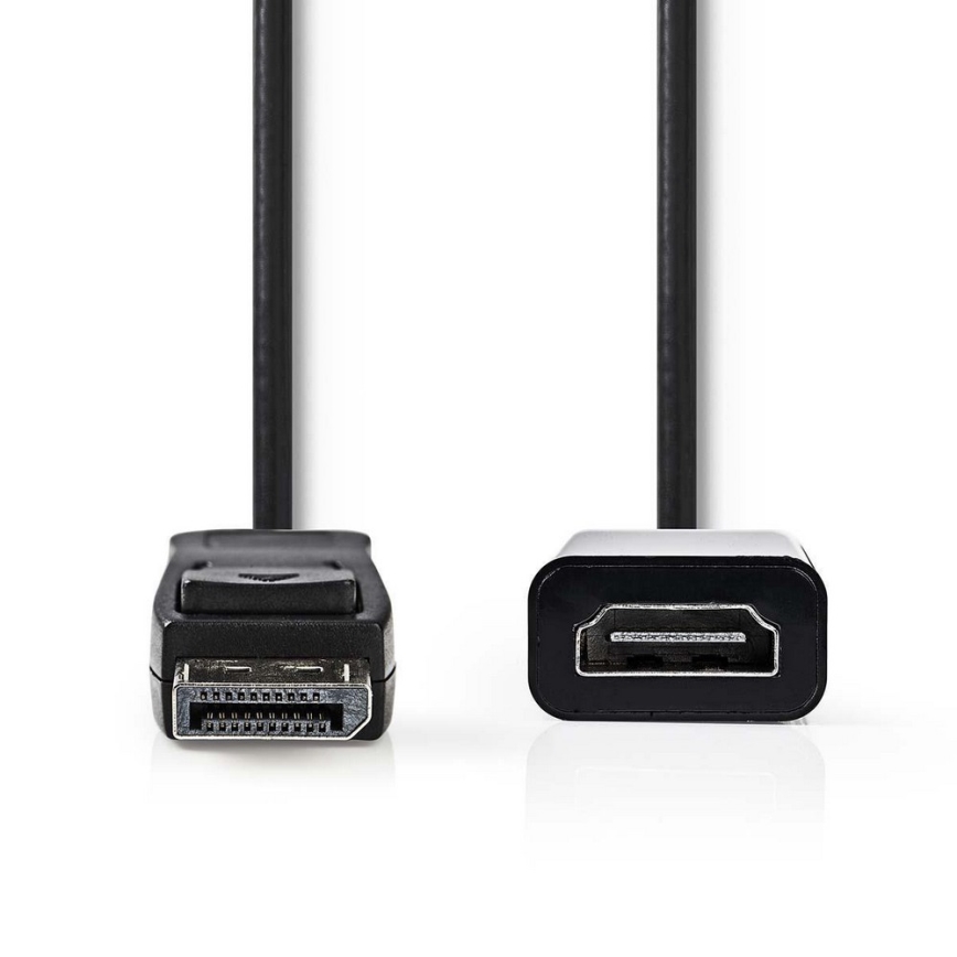 HDMI-kabel DisplayPort-kontakt - HDMI-utgång 0,2 m