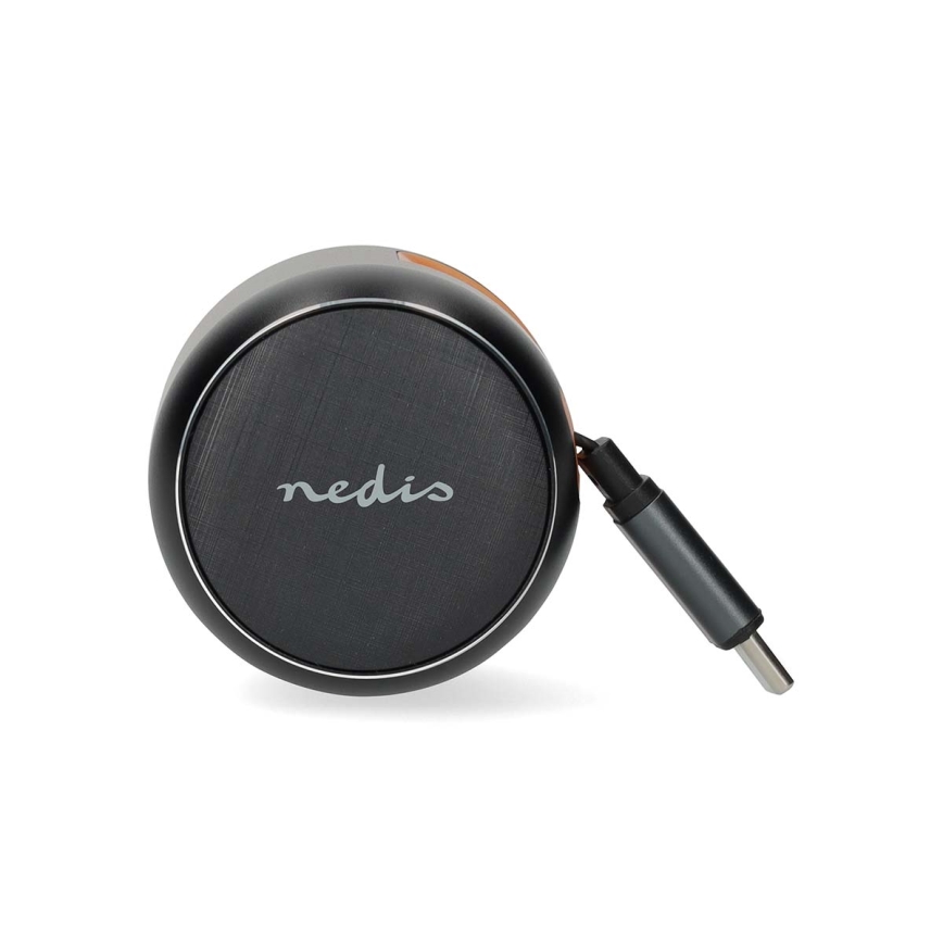 Billaddare för bilen med indragbar kabel och Power Delivery 30 W för snabbladdning – 2xUSB-C + 1xUSB-A