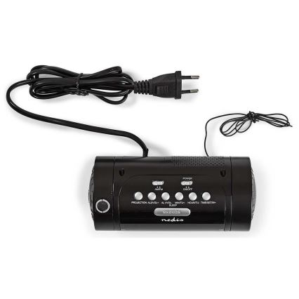 Radio väckarklocka med LED-display och projektor 230V