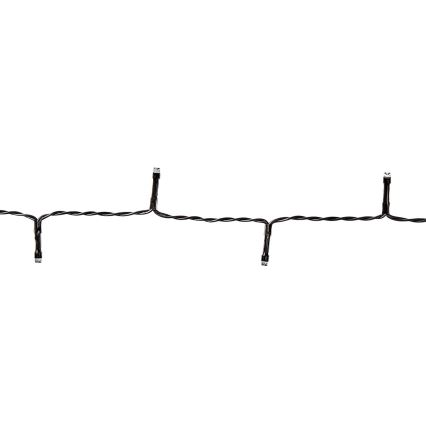 LED utomhus julbelysning 48xLED/7 funktioner/3xAA 4,1m IP44 varmvit