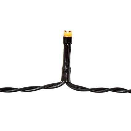 LED utomhusslinga 96xLED/7 funktioner/3xAA 7,7 m IP44 varmvit